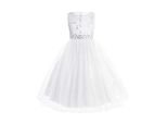 Ragazze Abito Da Principessa Taglia 176 Cm Abito Da Sera Abito Da Festa Matrimonio Abito In Pizzo Abbigliamento Paggetto Abito Da Damigella D'onore