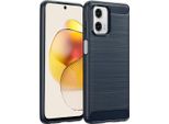 Motorola Moto G73 Sleeve - Silicone - Custodia/Copertura Morbida Imoshion - Blu Scuro