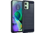 Motorola Moto G54 Sleeve - Silicone - Custodia/Copertura Morbida Imoshion - Blu Scuro