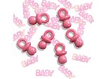 Creative Party - Coriandoli "It's A Girl"" - Plastica, Carta SG37022 (Taglia Unica) (Rosa/Bianco)"
