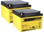 Batteria Di Ricambio Per La Centrale Antincendio Esser Honeywell Iq8Control M 2 X Batteria Agm 12V 24Ah Con Vds