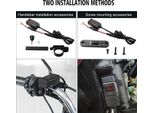 Impermeabile Dual Qc 3.0 Quick Charge 12V Telefono Caricabatterie Moto Interruttore Voltmetro Rosso Voltmetro