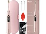 Spinel Care Smileon Spazzolino Sonico Rosa Usb Custodia Da Viaggio Set Di Accessori