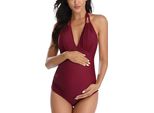 Costume Da Bagno Premaman Eastelegant, Intero, Xl, Bordeaux