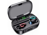 Q61 Tws Cuffie Bluetooth 5.0 Senza Fili Cuffie Impermeabili IPX7 3500Mah Custodia Di Ricarica Cuffie Stereo 9D Display A Led Di Tipo Fire
