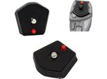 Piastra Di Montaggio A Sgancio Rapido Per Manfrotto 785PL 715B 715SHB Nero