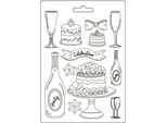 Stamperia Stampo Per Colata Masquerade A4 Flute & Cakes