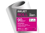Clairefontaine Plotterrolle 2597C 90G 914Mmx45M