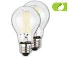 Set Di 2 Lampadine Led E27 Led A60 Bianco Caldo Classe Di Efficienza Energetica A