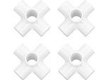 10PCS 6 Vie Raccordi Per Tubi Pvc Plastica Tubo Angolo Gomito Connettore 20 Mm Diametro Interno Bianco