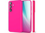 Nalia Phoenix Per Samsung Galaxy S25 - Custodia In Silicone Liquido - Rosa Neon