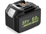Batteria Agli Ioni Di Litio Da 18V, Capacità Di 3,0Ah E 6,0Ah, Ampia Compatibilità Con Gli Utensili, 1 Pezzo 18V 6,0AH, 18V