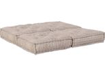 Vidaxl Divano Modulare 2 Pezzi Marrone Chiaro 140 X 70 X 36 Cm Tessuto