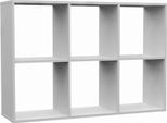 Selsey Malax - Scaffale A Giorno, 6 Scomparti, Bianco, 110 Cm