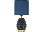 Lampada Da Comodino Mauro Ferretti Pigny E14 Ø 15X30,5 Cm Blu