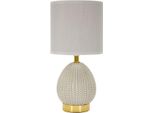 Lampada Da Tavolo Mauro Ferretti Flavi E14 Ø 15X30,5 Cm Grigio