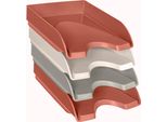 Cep 10020049381 Cep Vassoio Per Lettere Terra Nova, Din A4, Confezione Da 4, Colori Assortiti