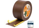 Quest Battiscopa Di Finitura W1 In Pvc 6 In 1 1X75Mm, 5M, Autoadesivo, Coprente, Battiscopa Flessibile Per Pavimenti E Pareti, Bronzo