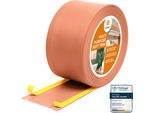 Quest Battiscopa Di Finitura W1 In Pvc 6 In 1 1X75Mm, 25M, Autoadesivo, Coprente, Battiscopa Flessibile Per Pavimenti E Pareti, Mattone