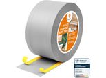 Quest Battiscopa Di Finitura W1 In Pvc 6 In 1 1X95Mm, 5M, Autoadesivo, Coprente, Battiscopa Flessibile Per Pavimenti E Pareti, Grigio