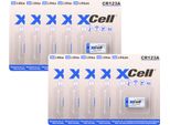 10X Xcell CR123A 2/3A Batteria Al Litio - 1500 Mah Per I Vostri Dispositivi