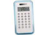 Midocean - Calcolatrice Tascabile "Culca"", Display A 8 Cifre MO1528 (Taglia Unica) (Blu Trasparente)"