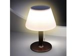 3.06 Lampada Da Tavolo A Led Solare - 20 X 28 Cm - 10 Led / Bianco Caldo - Base Colore: Nero
