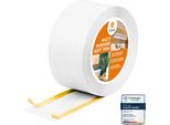 Quest Battiscopa Di Finitura W3 In Pvc 4 In 1 1X120Mm, 2M, Autoadesivo, Coprente, Battiscopa Flessibile Per Pavimenti E Pareti, Bianco