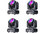 Mini Testa Mobile Led, 60W Rgbw, 540° Pan, 180° Tilt, 4 Luci 60W Beam, Spina Ue