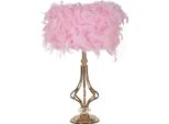 Lumino Da Tavolo Mauro Ferretti Tarty E27 Ø 25X54 Cm Rosa Oro