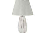 Lampada Da Tavolo Mauro Ferretti Emmi E27 Ø 30X45 Cm Bianco Argento