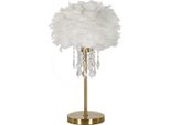Mauro Ferretti Diamon Lampada Da Tavolo E27 Ø 30X55 Cm Oro Bianco