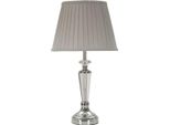 Mauro Ferretti Lampada Da Tavolo Argento Con Paralume Grigio ∅ 30X56 Cm E27