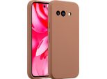 Custodia Google Pixel 9A - Silicone - Custodia Morbida Accezz/Copertura Posteriore - Marrone