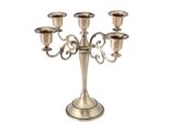 5 Gun Alloy Candle Holder European Style Candelabra Wedding Candlestick Home Decor Bronzo