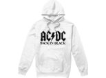 Ac/Dc - Felpa Con Cappuccio "Back In Black"" Da Uomo TV7303 (M) (Bianco)"