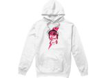 David Bowie - Felpa Con Cappuccio "Aladdin Sane"" Da Uomo TV7333 (Xl) (Bianco)"