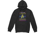 Star Trek - Felpa Con Cappuccio Da Uomo "Trek The Halls Ugly"" - Design Natalizio TV7353 (Xxl) (Nero)"