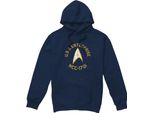 Star Trek - Felpa Con Cappuccio Da Uomo TV7504 (S) (Navy)