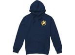 Star Trek: Discovery - Felpa Con Cappuccio "Admiral"" Da Uomo TV8220 (S) (Navy)"