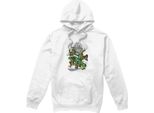 Teenage Mutant Ninja Turtles - Felpa Con Cappuccio Da Uomo "Shredder And Turtles"" TV8849 (M) (Bianco)"