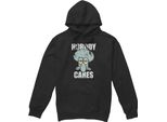 Spongebob Squarepants - Felpa Con Cappuccio "Nobody Cares Meme"" Da Uomo TV8852 (Xxl) (Nero)"