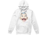 Avatar: The Last Airbender - Felpa Con Cappuccio Da Uomo TV8881 (L) (Bianco)