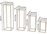 Portavaso Decorativo In Metallo, Design Moderno, Set Di 4 Pezzi