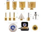 Set Di Punte Diamantate, 11 Pezzi, Scatola Di Conservazione, 11 Pezzi, Filettatura M14