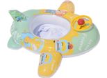 Baby Piscina Galleggiante Con Sedile Di Sicurezza Volante Cartoon Forma Aeroplano Anello Gonfiabile Per Bambini Nuotare Formazione Aiutare Piccolo Leone