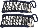 2Pcs Banana Capelli Clip Moda Estensibile Vintage Clincher Pettine Strumento Per Le Donne Spesse Ondulate Ricci Blu Navy