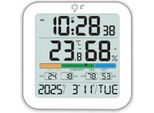 Inf Termometro Digitale Lcd Grande Con Igrometro E Orologio