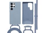 Custodia Samsung Galaxy S25 Ultra - Silicone - Imoshion Custodia Morbida/Manicotto Con Cinturino/Copertura Posteriore - Blu