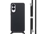 Custodia Samsung Galaxy S25 Edge - Silicone - Imoshion Custodia Morbida/Manicotto Con Cinturino/Copertura Posteriore - Nero